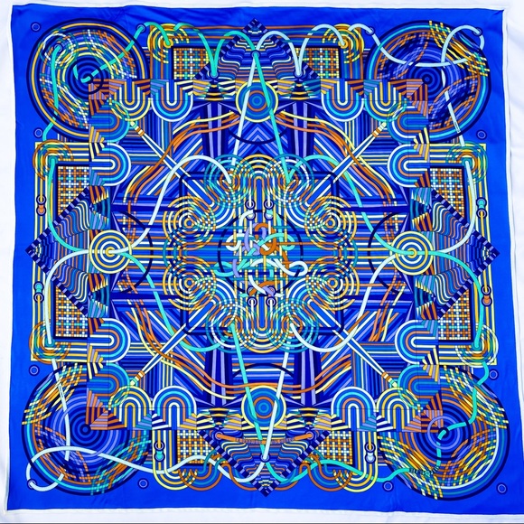 SOLD HERMÈS carre jersey les fabrique des rubans - Picture 8 of 11